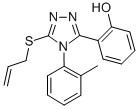 2-(4-(2-Methylphenyl)-5-(2-propenylthio)-4H-1,2,4-triazol-3-yl)phenol 구조식 이미지