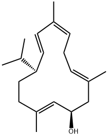 (10R)-10-Hydroxycembrene Structure