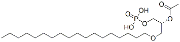 1-O-octadecyl-2-acetyl-sn-glycerol-3-phosphate Structure