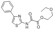 2-에톡시에틸N-(4-페닐티아졸-2-일)옥사메이트 구조식 이미지