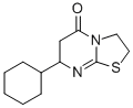 7-Cyclohexyl-2,3,6,7-Tetrahydro-5H-thiazolo(3,2-a)pyrimidin-5-one 구조식 이미지