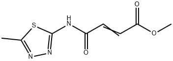 4-((5-Methyl-1,3,4-thiadiazol-2-yl)amino)-4-oxo-2-butenoic acid methyl  ester Structure