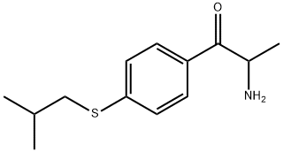 1-Propanone,  2-amino-1-[4-[(2-methylpropyl)thio]phenyl]- 구조식 이미지