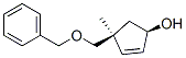 2-Cyclopenten-1-ol,4-methyl-4-[(phenylmethoxy)methyl]-,(1R,4S)-(9CI) Structure