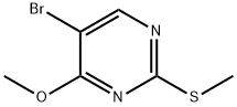 5-Bromo-4-methoxy-2-(methylthio)pyrimidine Structure