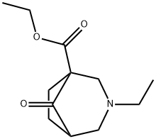 3-Azabicyclo[3.2.1]octane-1-carboxylicacid,3-ethyl-8-oxo-,ethylester(9CI) 구조식 이미지