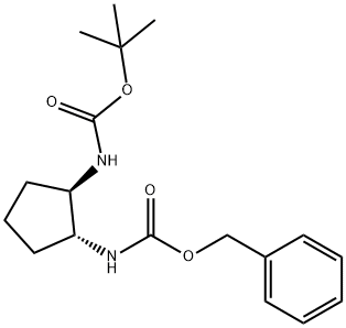 benzyl tert-butyl (1R,2R)-cyclopentane-1,2-diyldicarbaMate Structure