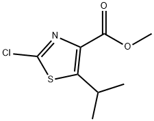 4-Thiazolecarboxylicacid,2-chloro-5-(1-methylethyl)-,methylester(9CI) 구조식 이미지