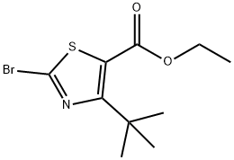 5-Thiazolecarboxylicacid,2-bromo-4-(1,1-dimethylethyl)-,ethylester(9CI) 구조식 이미지