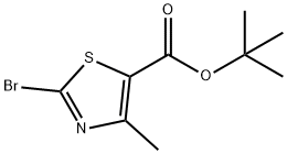 5-Thiazolecarboxylicacid,2-bromo-4-methyl-,1,1-dimethylethylester(9CI) Structure