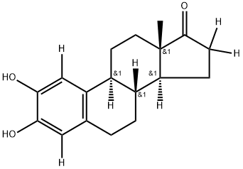 2-HYDROXYESTRONE-1,4,16,16-D4 Structure