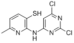2-(2,4-Dichloropyrimidin-6-ylamino)-6-methyl-1H-pyridinium-3-thiolate 구조식 이미지
