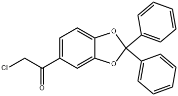 1-(2,2-Diphenyl-1,3-benzodioxol-5-yl)-2-chloroethanone 구조식 이미지