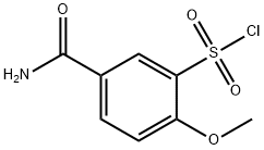5-카바모일-2-메톡시벤젠-1-설포닐클로라이드 구조식 이미지