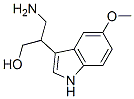 2-(5-methoxy-3-indolyl)-3-aminopropanol 구조식 이미지