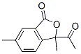 프탈라이드,3-아세틸-3,6-디메틸- 구조식 이미지
