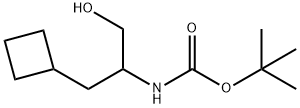 tert-butyl 1-cyclobutyl-3-hydroxypropan-2-ylcarbaMate Structure