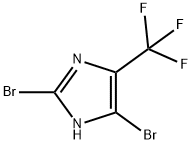 2,4-Dibromo-5-(trifluoromethyl)-1H-imidazole 구조식 이미지