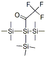 Trifluoroacetyl-tris(trimethylsilyl)silane Structure