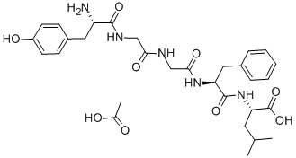 LEUCINE ENKEPHALIN ACETATE SALT Structure