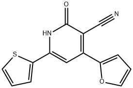 4-(2-FURYL)-2-OXO-6-(2-THIENYL)-1,2-DIHYDRO-3-PYRIDINECARBONITRILE Structure