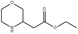 MORPHOLIN-3-YL-ACETIC ACID ETHYL ESTER Structure