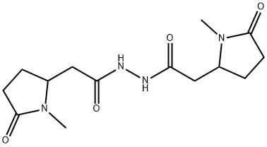 비스[1-메틸-5-옥소피롤리딘-2-아세토]히드라지드 구조식 이미지