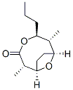 4,10-Dioxabicyclo[5.2.1]decan-3-one,2,6-dimethyl-5-propyl-,(1R,2S,5S,6R,7S)-(9CI) Structure