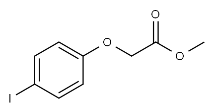 methyl 2-(4-iodophenoxy)acetate 구조식 이미지