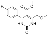 5-METHOXYCARBONYL-4-METHOXYMETHYL-1,2,3,6-TETRAHYDRO-2-OXO-6-(4-FLUOROPHENYL)PYRIMIDINE Structure