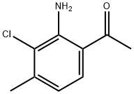 에타논,1-(2-아미노-3-클로로-4-메틸페닐)- 구조식 이미지