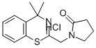1-((4,4-Dimethyl-4H-1,3-benzothiazin-2-yl)methyl)-2-pyrrolidinone hydr ochloride Structure