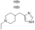 1-ETHYL-4-(1H-IMIDAZOL-4-YLMETHYL)-PIPERIDINE 2HBR Structure