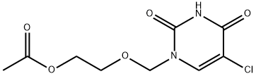 ACETIC ACID 2-(5-CHLORO-2,4-DIOXO-3,4-DIHYDRO-2H-PYRIMIDIN-1-YLMETHOXY)-ETHYL ESTER 구조식 이미지