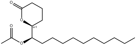 6-아세톡시-5-헥사데카놀리드 구조식 이미지