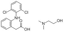 DICLOFENACBETA-DIMETHYLAMINOETHANOL Structure