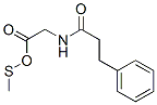 N-(3-phenylpropionyl)glycine methylthio ester Structure