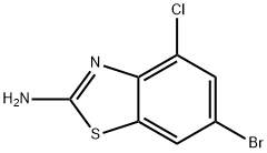 2-BenzothiazolaMine, 6-broMo-4-chloro- Structure