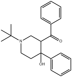 [1-(1,1-dimethylethyl)-4-hydroxy-4-phenylpiperidin-3-yl] phenyl ketone  Structure