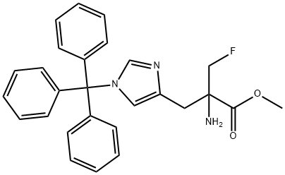 α-(FuoroMethyl)-1-trityl-DL-histidine Methyl Ester 구조식 이미지