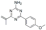 4-(4-methoxyphenyl)-6-prop-1-en-2-yl-1,3,5-triazin-2-amine 구조식 이미지
