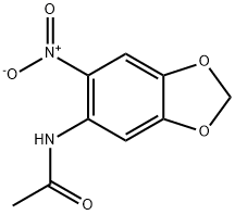 N-(6-Nitro-1,3-benzodioxol-5-yl)acetamide 구조식 이미지