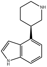 1H-Indole, 4-(3-piperidinyl)-, (R)- 구조식 이미지