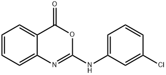 2-(3-CHLOROANILINO)-4H-3,1-BENZOXAZIN-4-ONE Structure