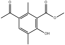 Benzoic acid, 3-acetyl-6-hydroxy-2,5-dimethyl-, methyl ester (9CI) Structure