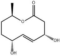 2H-Oxecin-2-one,3,4,7,8,9,10-hexahydro-4,7-dihydroxy-10-methyl-,(4S,5E,7R,10R)-(9CI) Structure