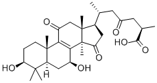 Ganoderic acid B 구조식 이미지