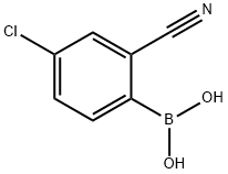 (4-CHLORO-2-CYANOPHENYL)BORONIC ACID Structure