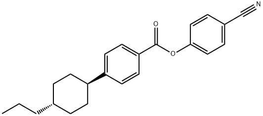p-cyanophenyl trans-p-(4-propylcyclohexyl)benzoate Structure