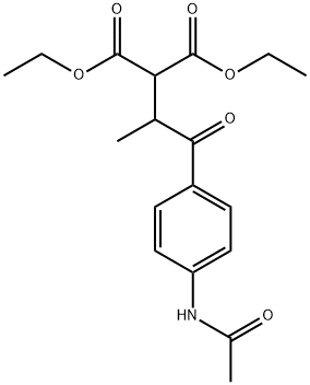 diethyl 2-(1-(4-acetaMidophenyl)-1-oxopropan-2-yl)Malonate 구조식 이미지